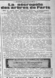 "Déracinés" la nécropole des arbres de Paris. On n'y voit les troncs morts s'emietter sous une mélancolique épitaphe. Mort présumée naturelle, mort par fuite de gaz, une liste qui pourrait s'allonger sans difficulté, mort par cupidité, intérêt commercial,