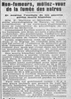 Non-fumeurs, méfiez-vous de la fumée des autres et méditez l'exemple de ces pauvres petites souris blanches.