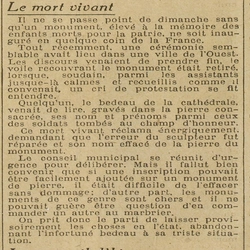 Le mort vivant ou l'absurdité administrative et financière
