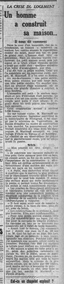 Le crise du logement, un homme a construit sa maison, il nous dit comment. Monsieur Maximoff, ingénieur russe applique la technique de la marmite norvégienne ( et ce n'est pas une recette, mais une méthode de cuisson économique appliquée à la construction et l'isolation) et réalise pour lui, rue de la Condamine, l'avenir de nos logements, après les tiny-house ou autres habitations modulaires ?