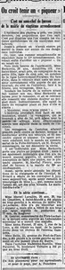 On croit tenir un " piqueur", c'est un sous-chef du bureau de la marie du 20 ème arrondissement