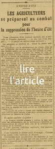 VLAuto vélo articlepage02 les agriculteurs contre lheure dété les considérations 2