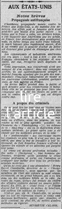 deux articles à propos des Etats-Unis, la propagande anti-française et les grands criminels sont-ils bien traités
