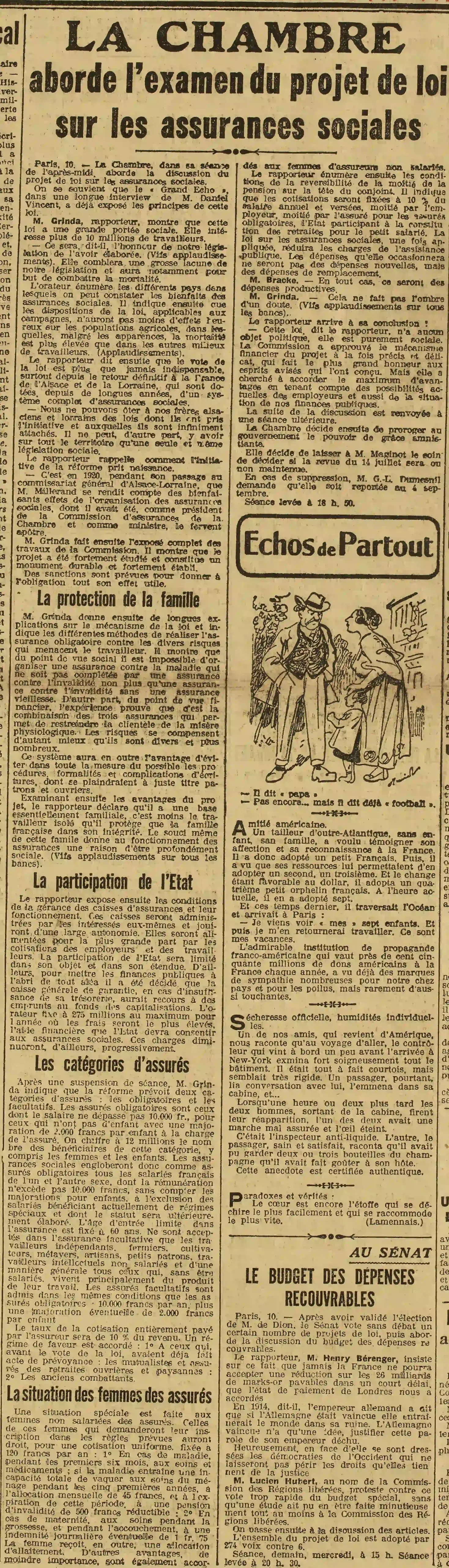 AzA Le Grand écho du Nord 01 assurance sociales 1