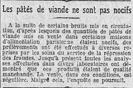 meat pate are not harmful