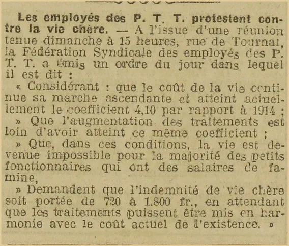 against high cost of living