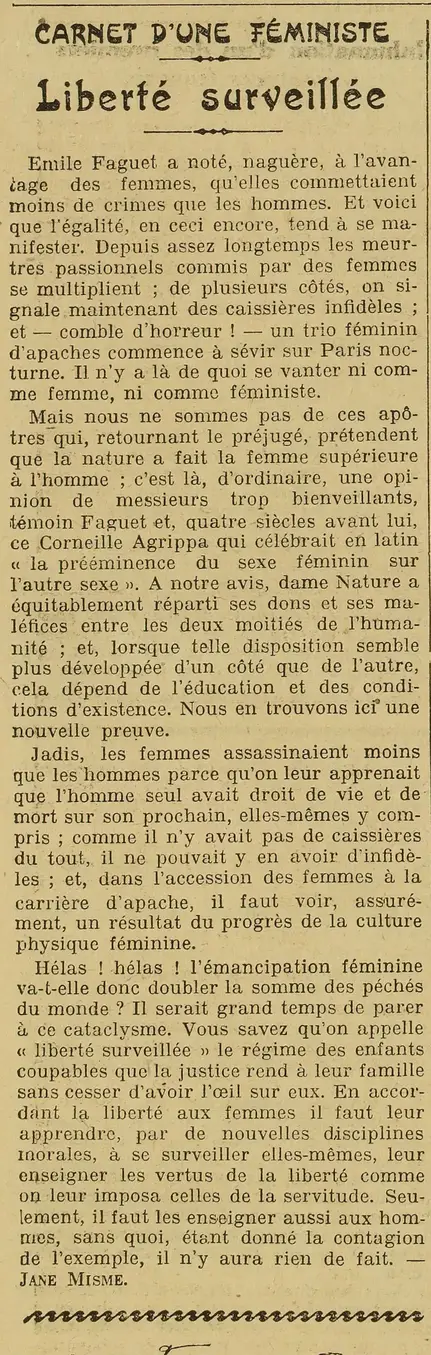 femme et délinquance